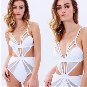 Beauty And Her Bears Swim - Strappy Mesh Monokini Beauty And Her Bears Swim - Strappy Mesh Monokini